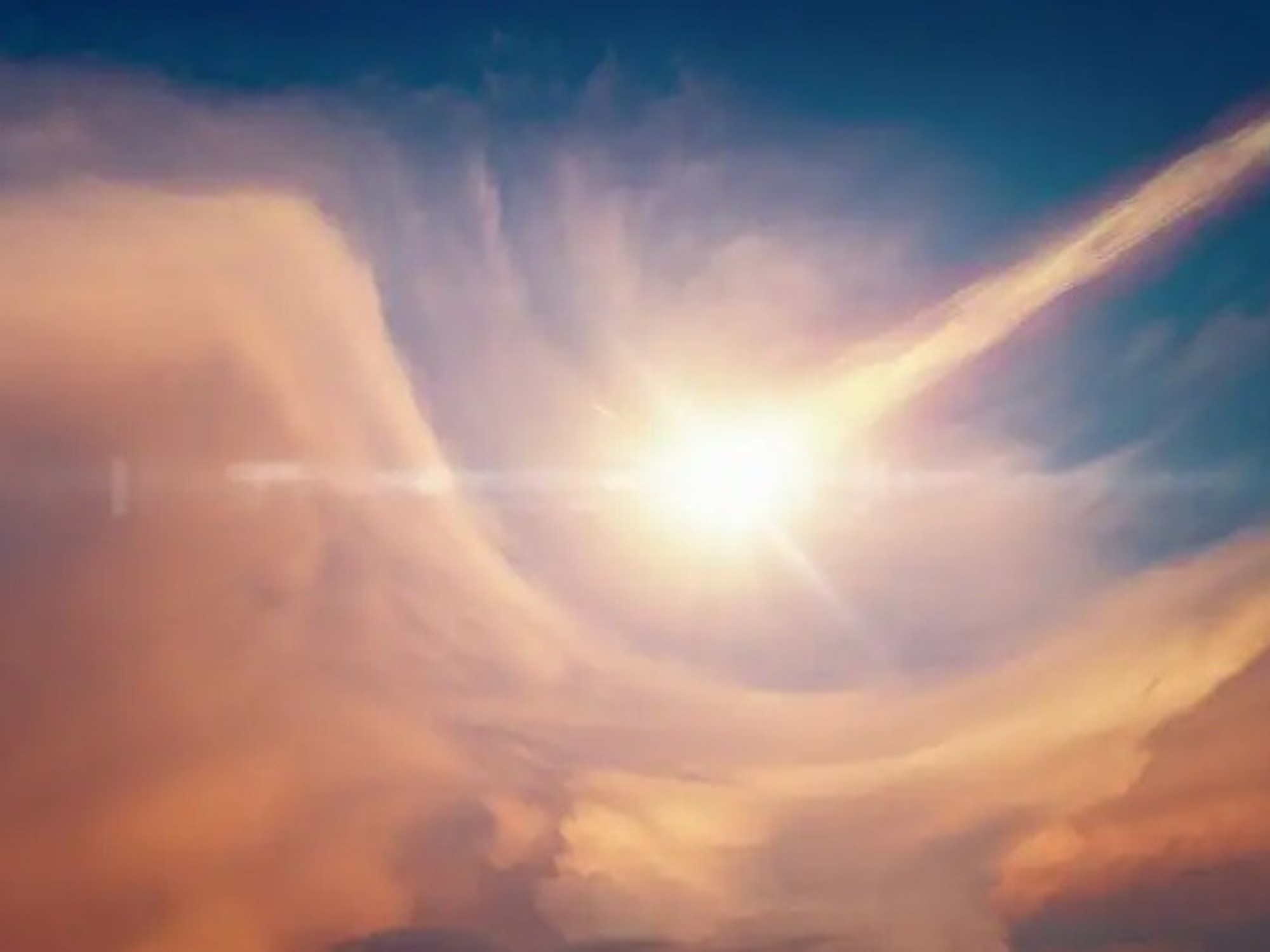 Artist's impression of a meteor exploding in Earth's atmosphere.