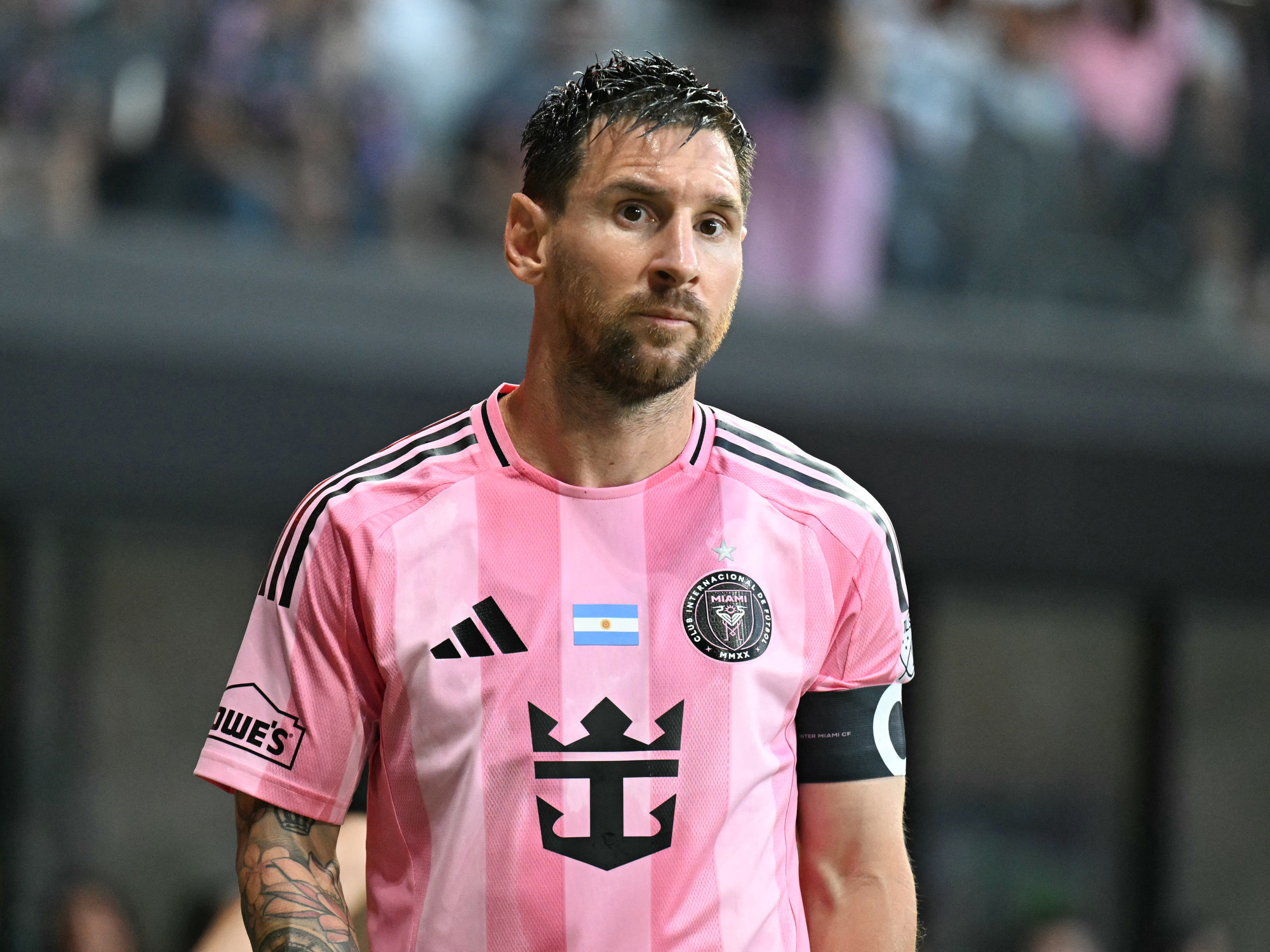 Lionel Messi in action during an Inter Miami match.