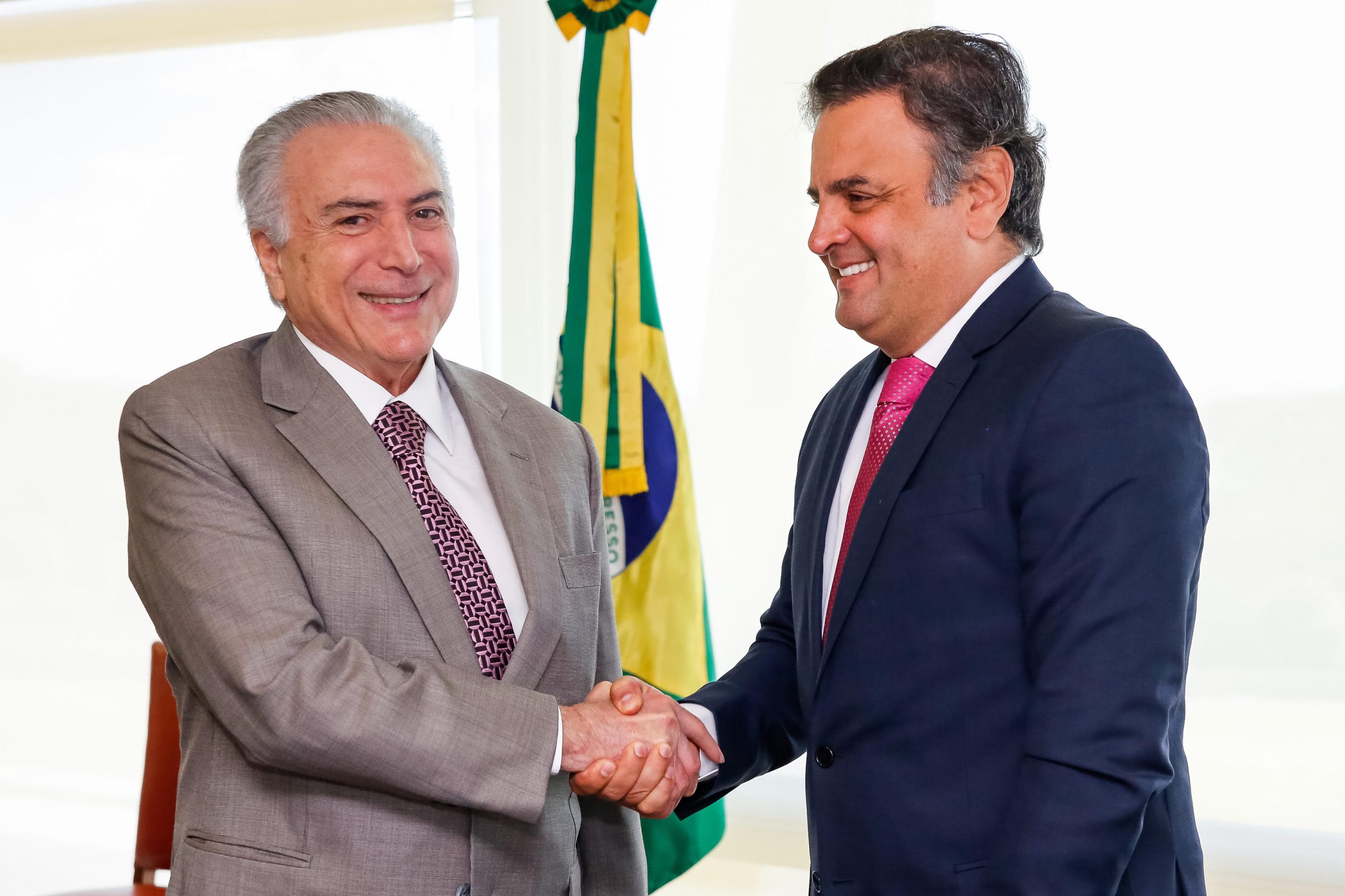 Portrait of Brazilian politician Aécio Neves