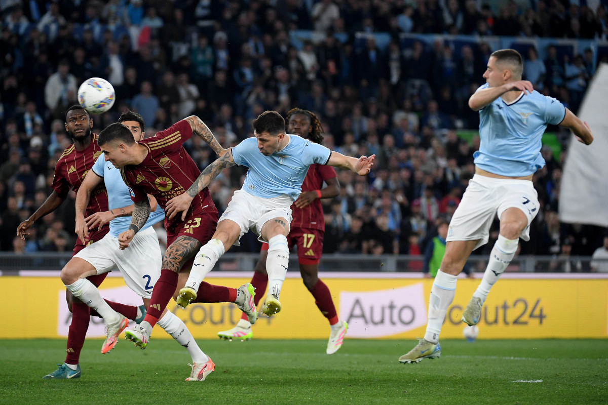 Serie A players in action during a match