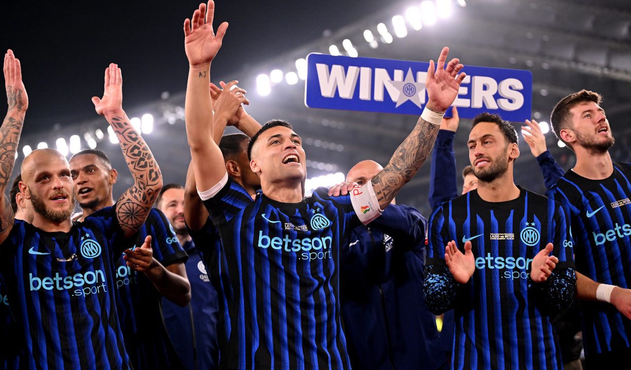 Inter Celebrates Coppa Italia and Serie A Double; Martinez Credits Team Effort, Dumfries Jokes About Assists