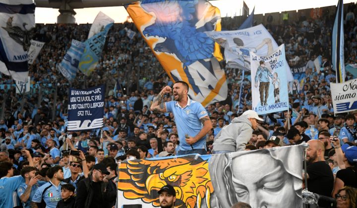 Lazio and Inter Fans Unveil Spectacular Tifos Ahead of Coppa Italia Final