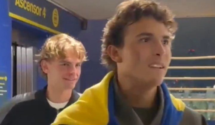 Nicolás Paz attends Boca Juniors match at La Bombonera after World Cup call-up