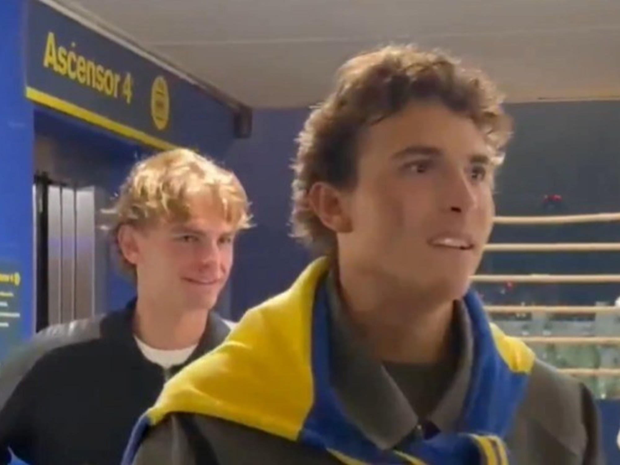 Nicolás Paz at La Bombonera watching Boca Juniors