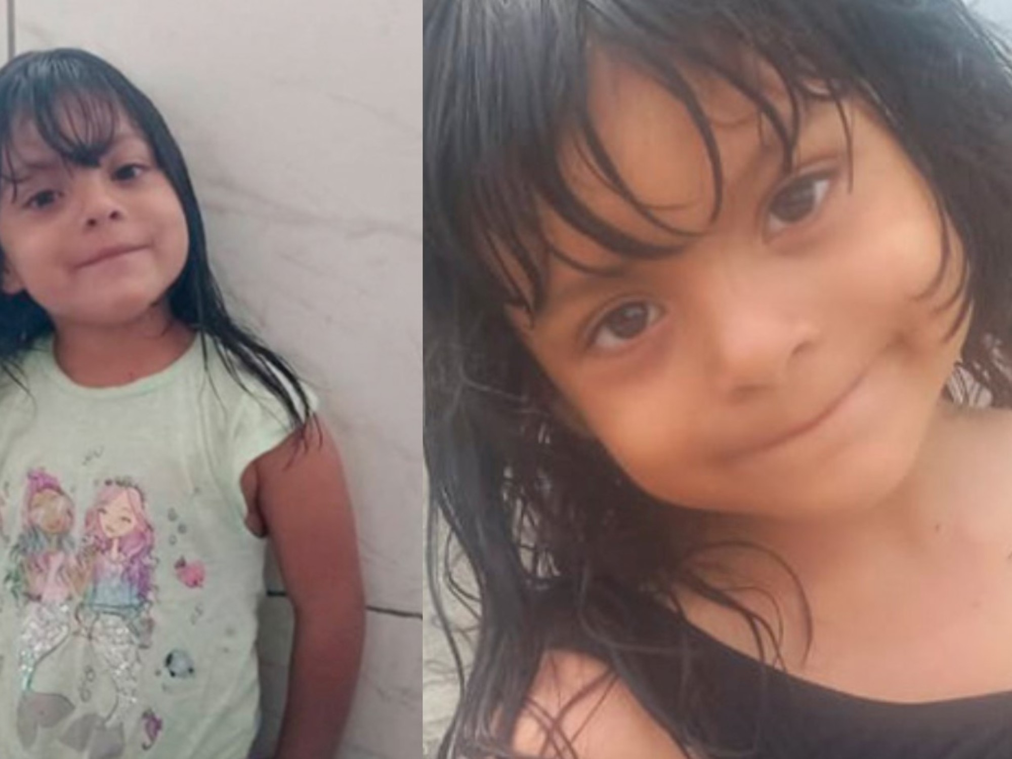 Illustration of a missing child with a map background and the Interpol alert logo.