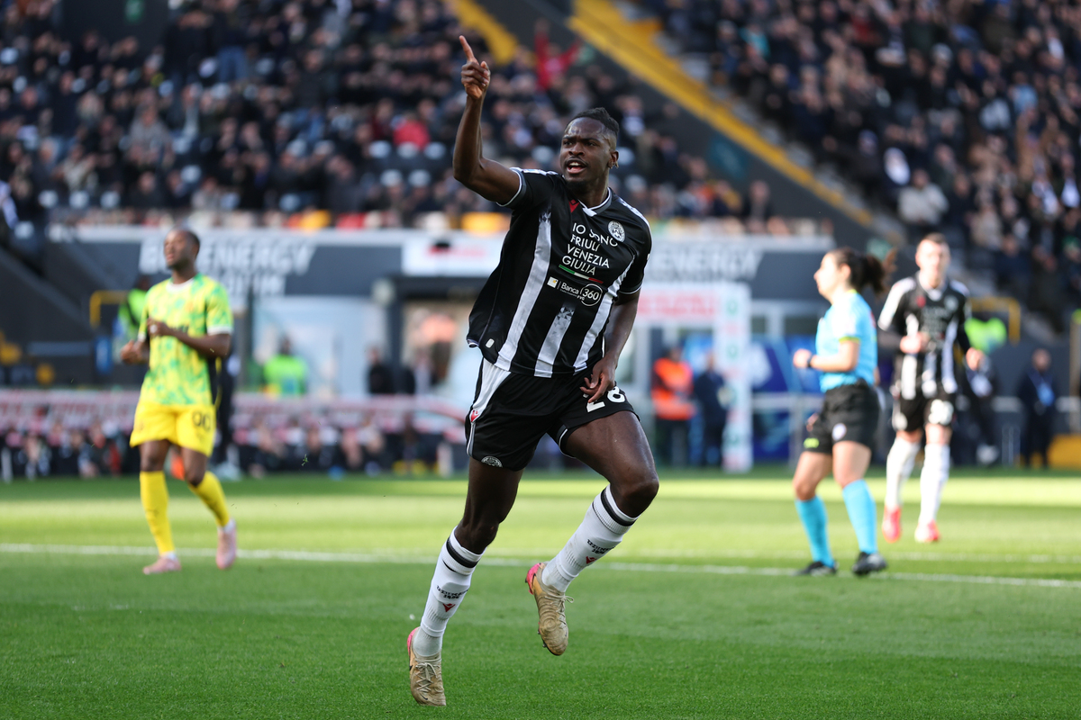 Oumar Solet in action for Udinese