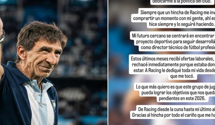 Gustavo Costas Denies Political Ambitions at Racing, Seeks New Coaching Role