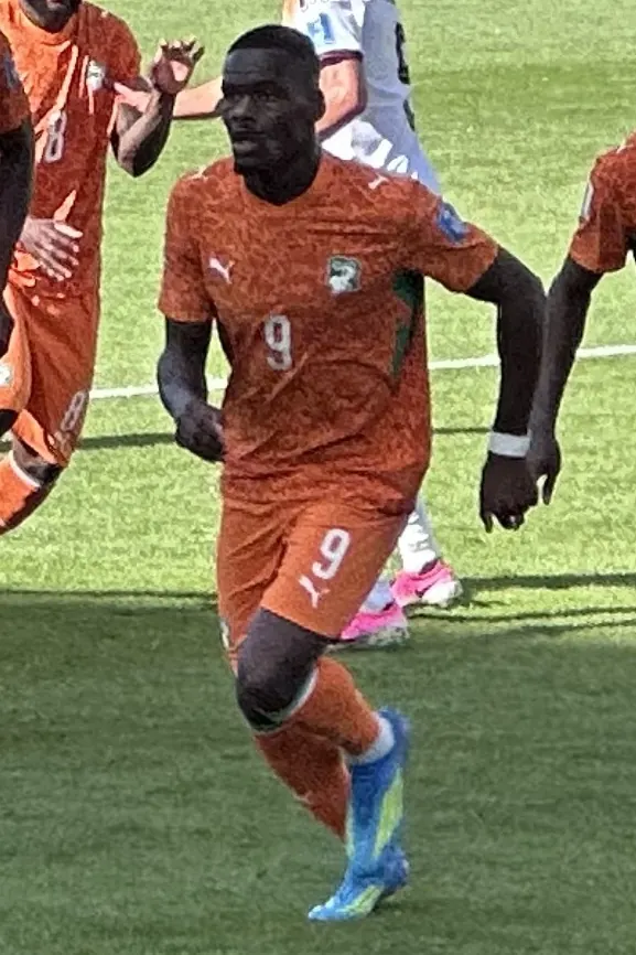 Ivory Coast national football team in action on the pitch