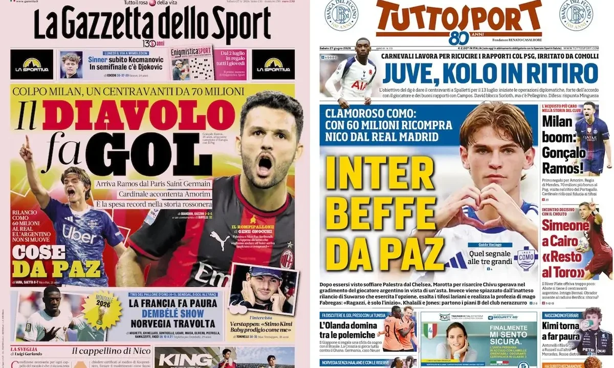 Gonçalo Ramos Transfer to AC Milan Dominates Italian Front Pages in Record Deal