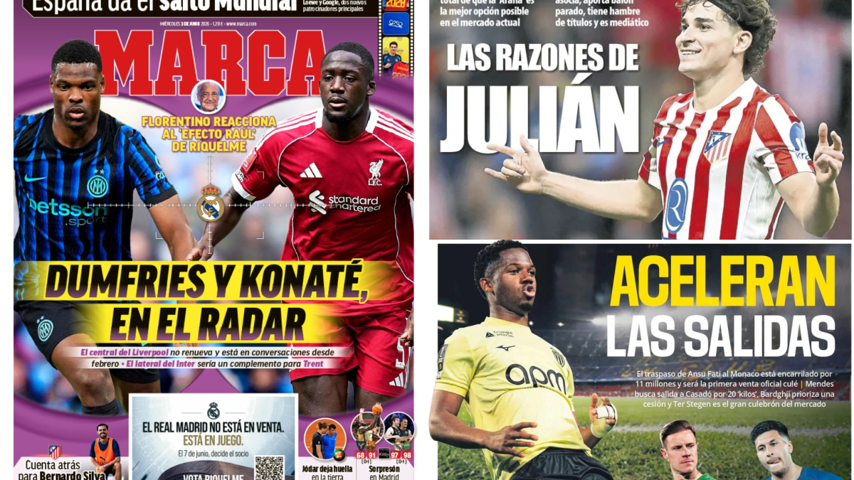 Portadas del Día: Florentino Pérez Reacciona, Detalles sobre Julián Álvarez y Más