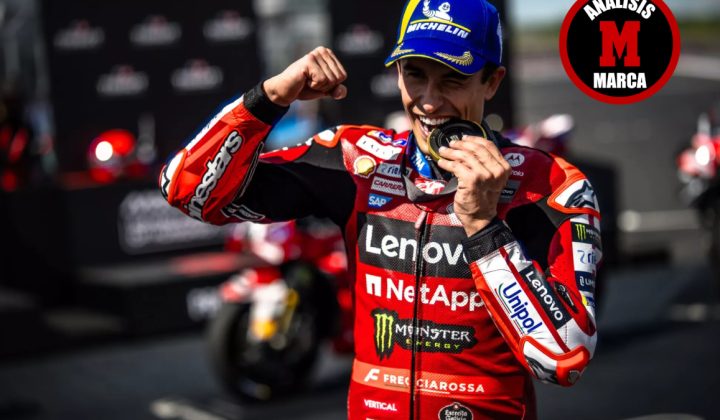 Marc Márquez celebra su primera victoria en el Sprint de Hungría tras su regreso