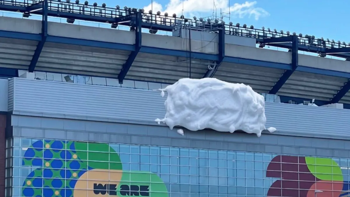 Gillette Stadium’s Creative Logo Cover-Up Goes Viral During World Cup
