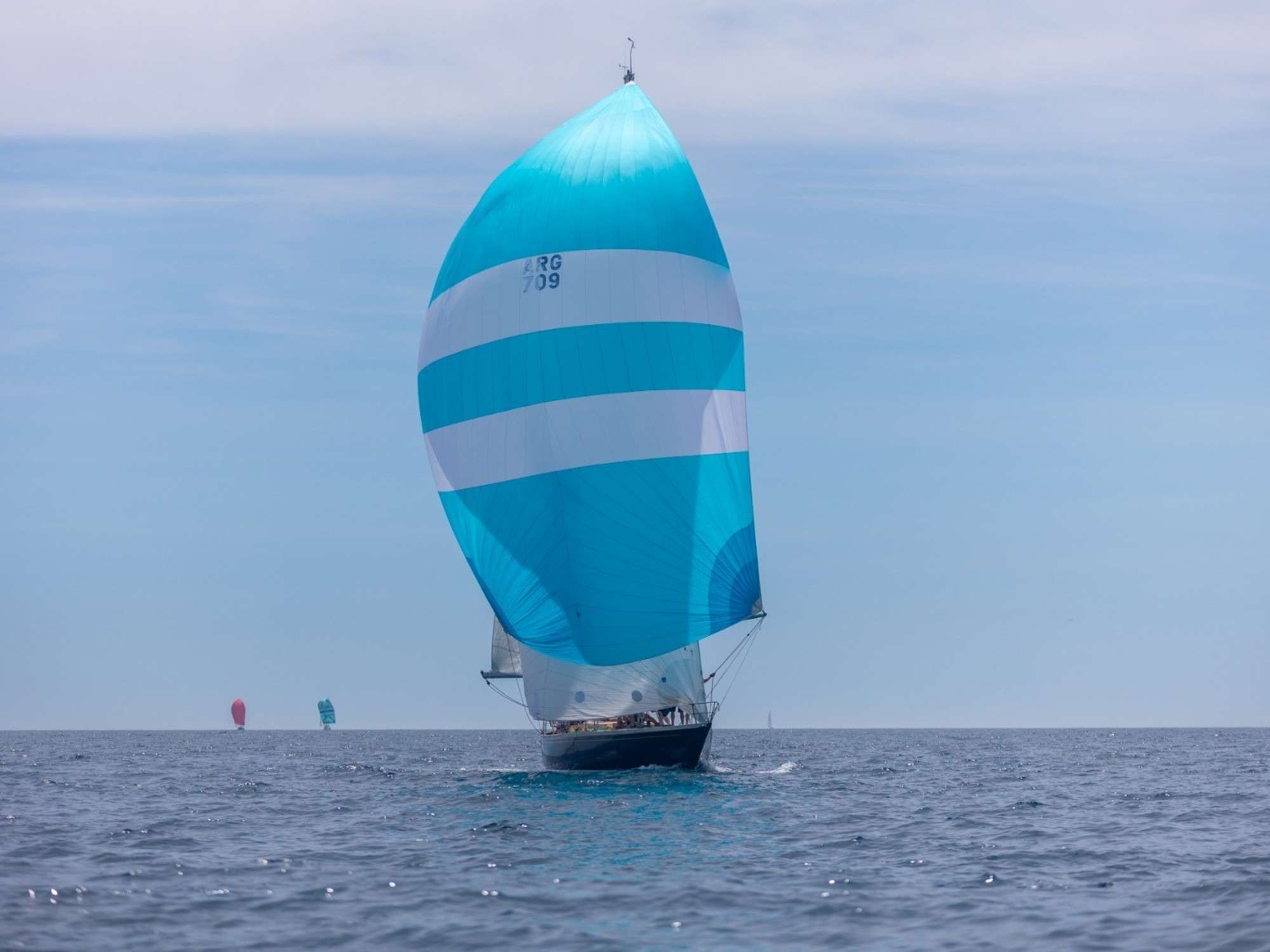 Argentine sailboat "Matrero" racing in the Porquerolles Classic