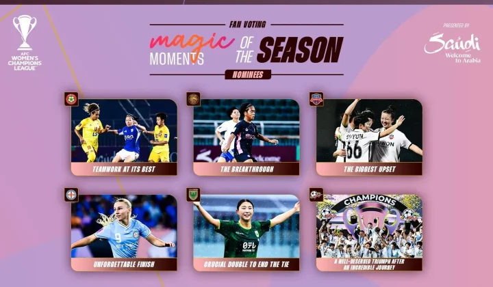 Fans Invited to Crown AFC Women’s Champions League’s Best Moment of the Season