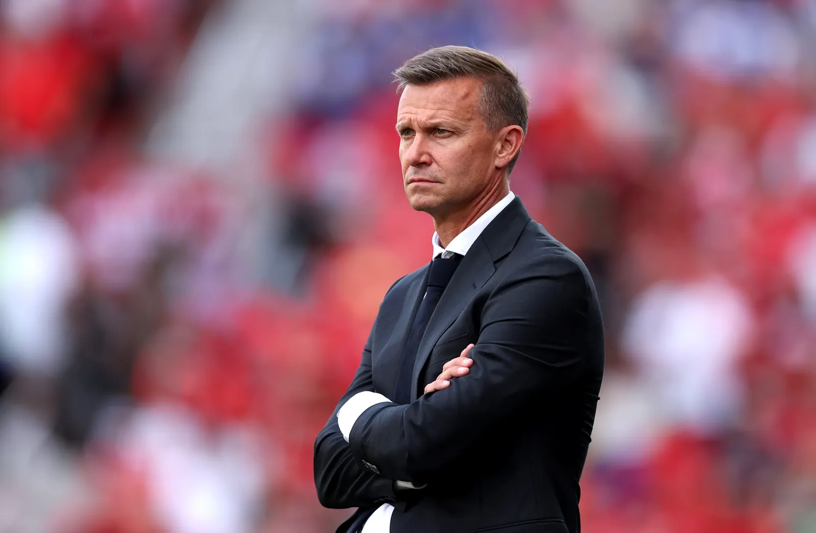Canada head coach Jesse Marsch gestures on the sideline during a FIFA World Cup 2026 match.