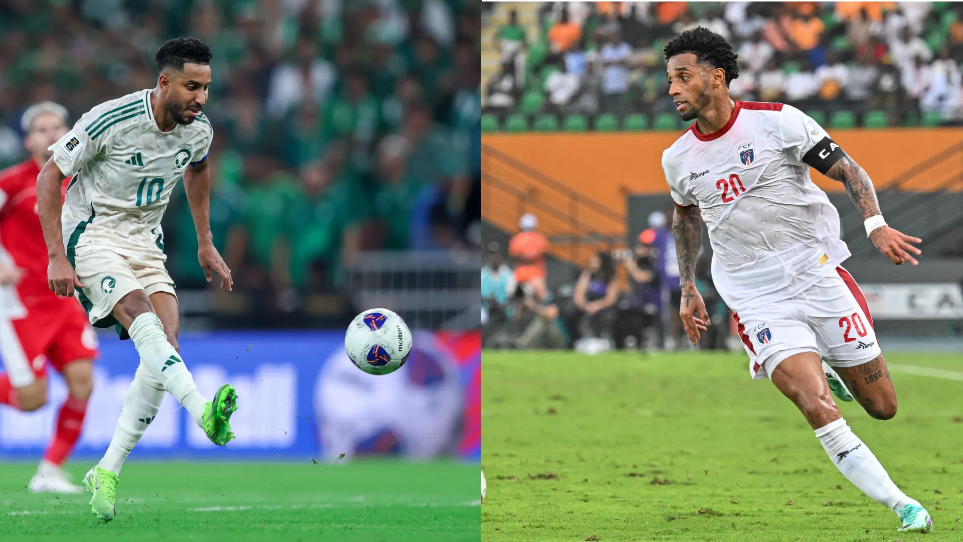 Saudi Arabia national football team players in action on the field