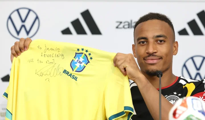 Germany’s Jamie Leweling Receives Signed Shirt from Brazilian Icon Ronaldo