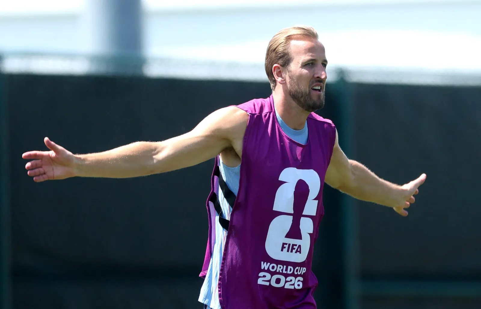 England football team in training session