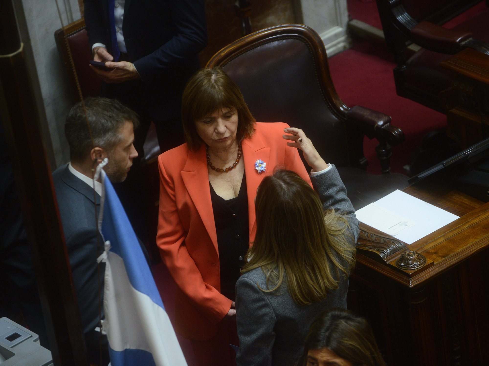 Politicians in session at the Argentine Senate.