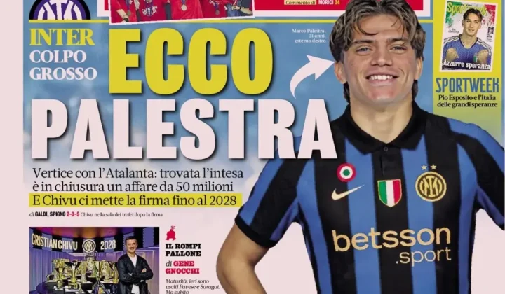 Inter Milan Nears Deal for Talented Midfielder Palestra, Real Madrid Faces Nico Paz Dilemma
