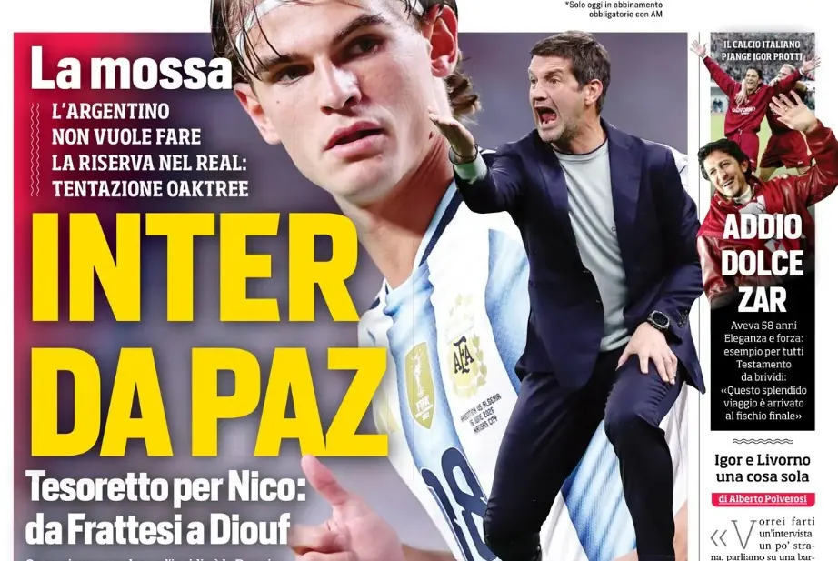 Italian Football Papers: Inter Target Paz, Amorim’s Milan Appeal, and Serie A Transfer Buzz