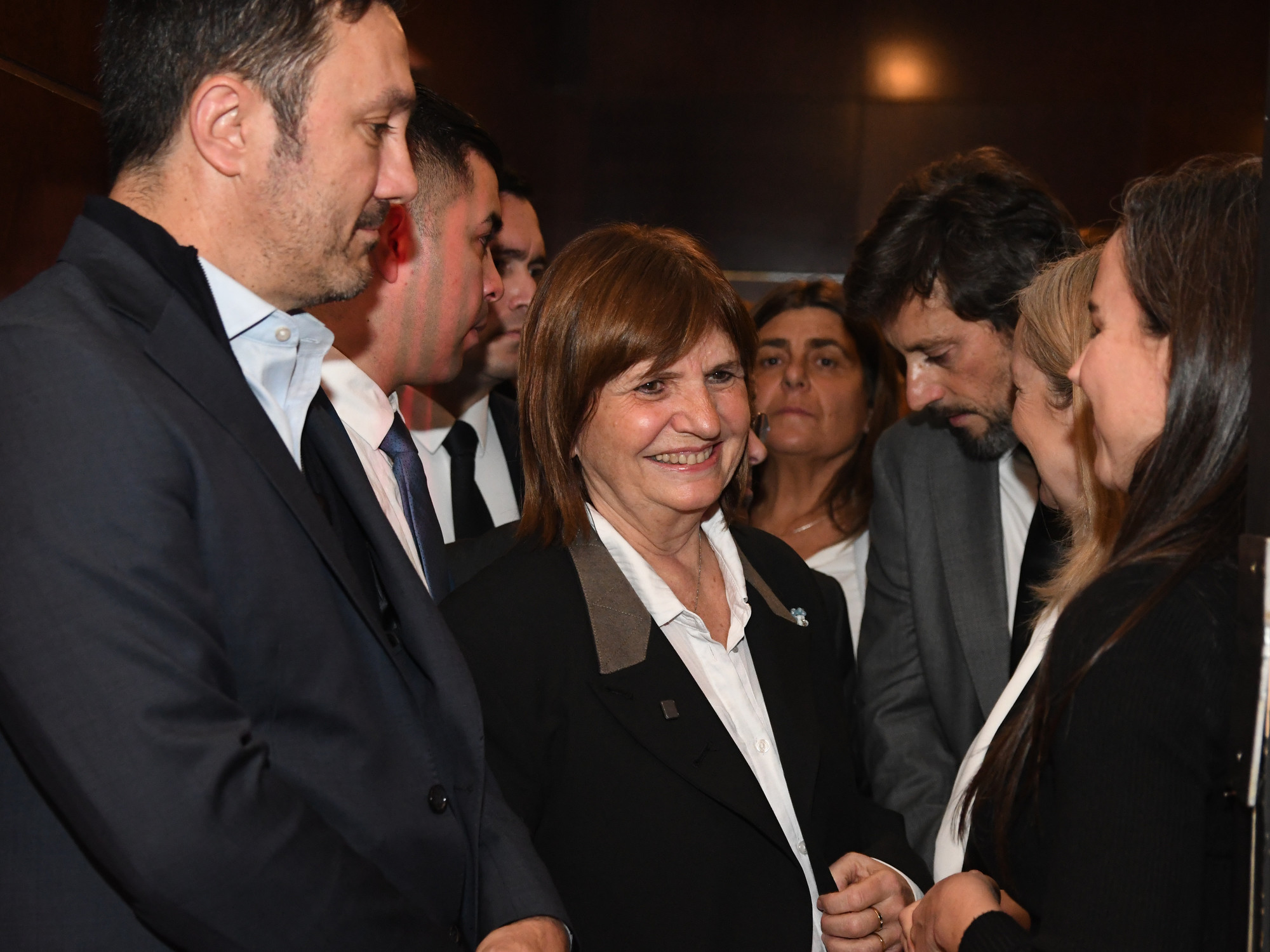 Senator Patricia Bullrich speaking at the White Hat Conference 2026