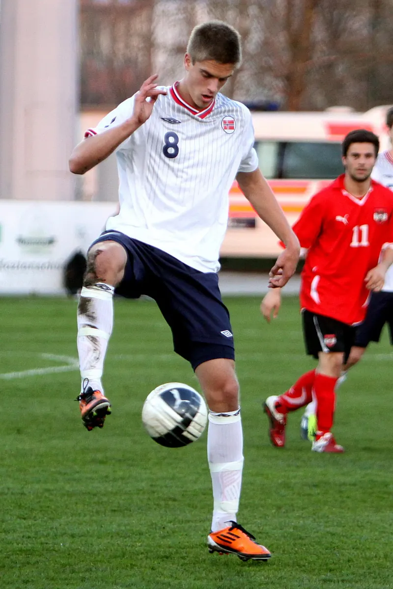 Erling Haaland in action during Norway's World Cup match against Iraq.