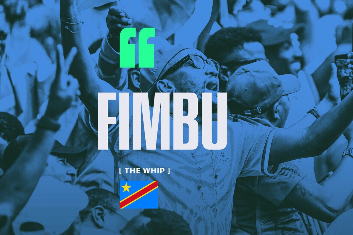 Fans of the DR Congo national football team celebrating a victory, showcasing vibrant colours and enthusiastic support.