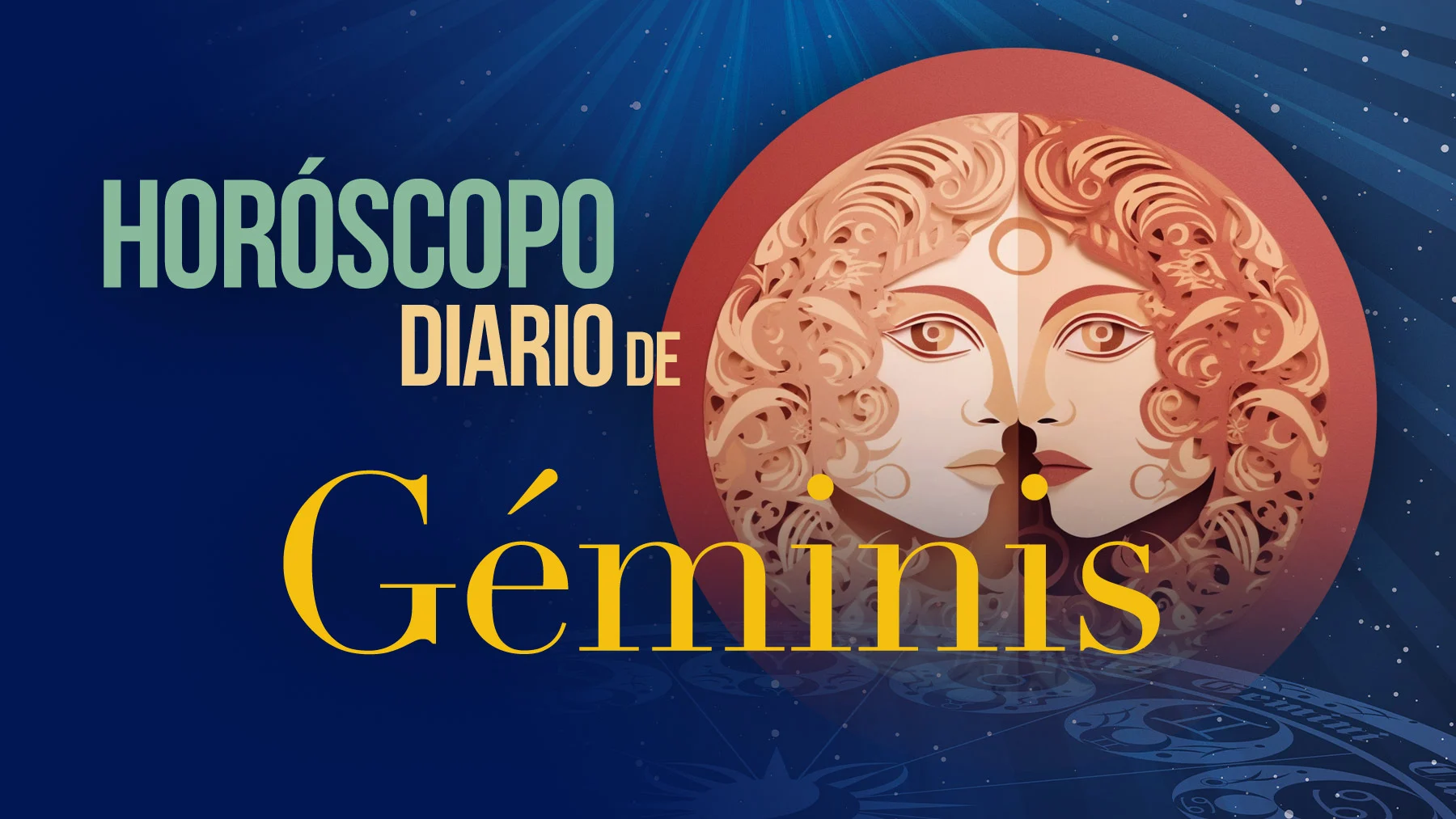 Ilustración del signo zodiacal Géminis