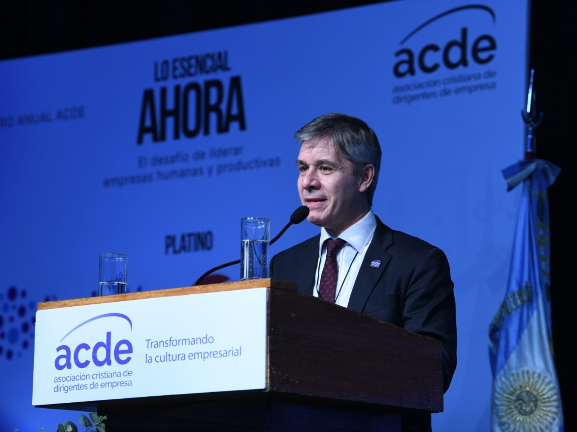 Business leaders attending a conference in Argentina.