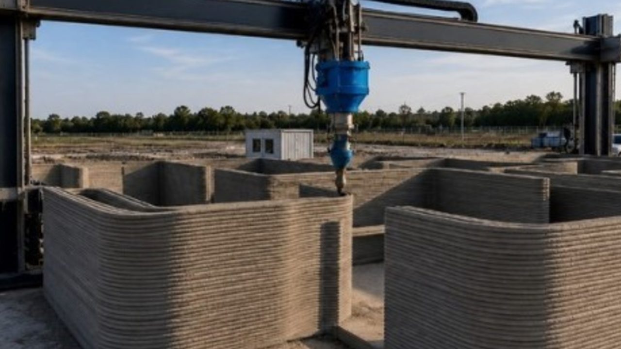 Gigantic 3D Printer Builds 120 sqm House in Just 48 Hours
