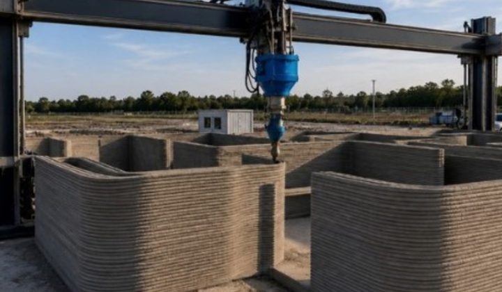 Gigantic 3D Printer Builds 120 sqm House in Just 48 Hours