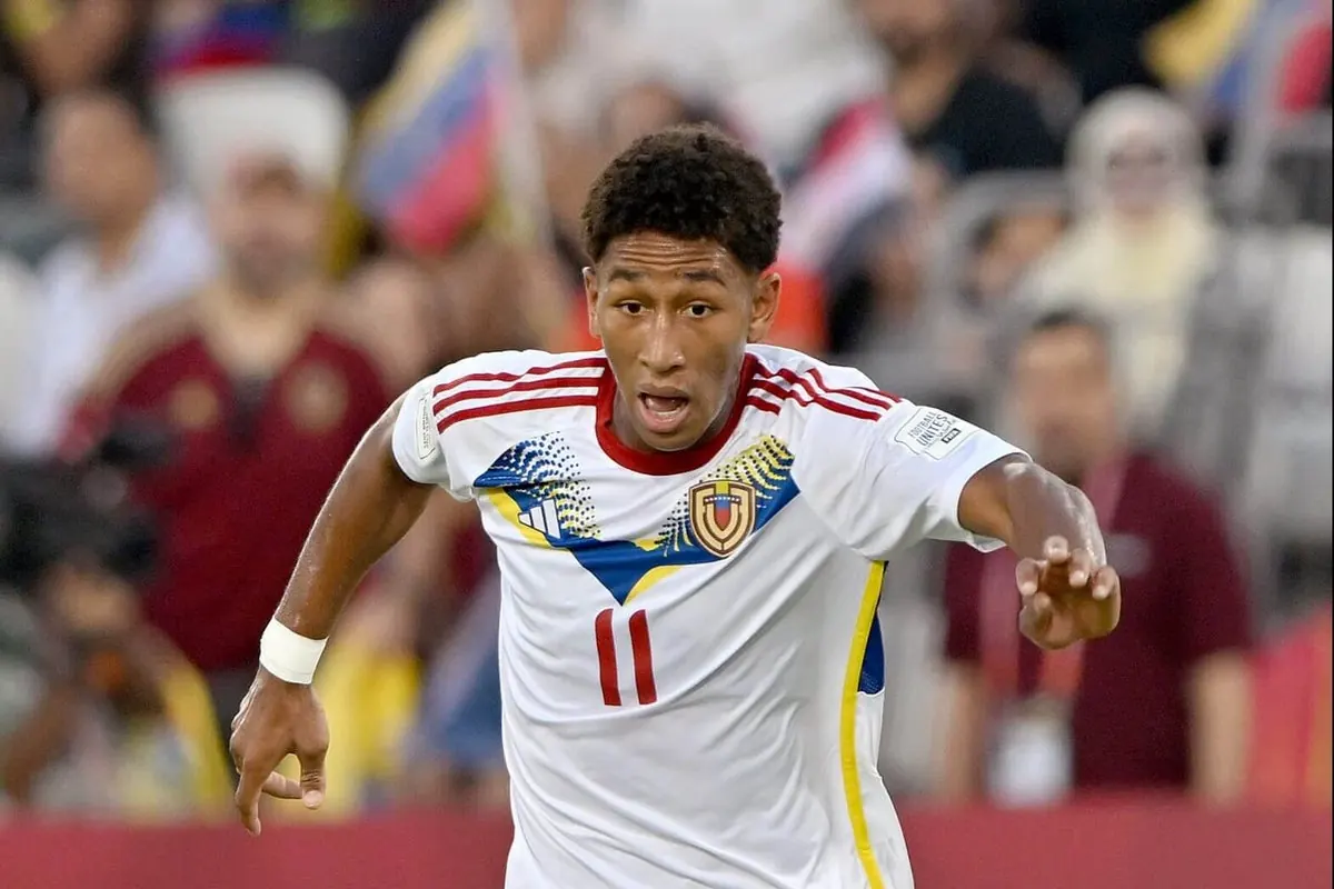 Yimvert Berroterán, a young Venezuelan footballer.