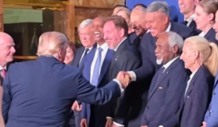 Donald Trump Greets AFA President Claudio Tapia Ahead of 2026 World Cup Final