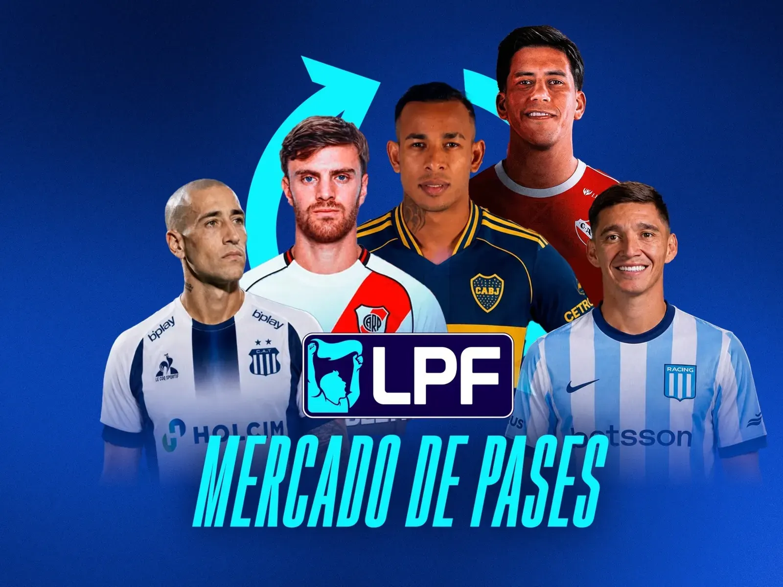 Argentine football players in action on the pitch
