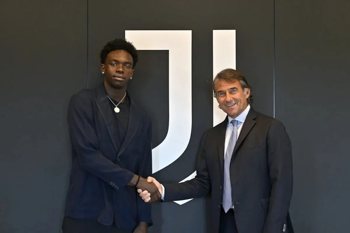 Jeff Ekhator, Juventus's new signing, in action.