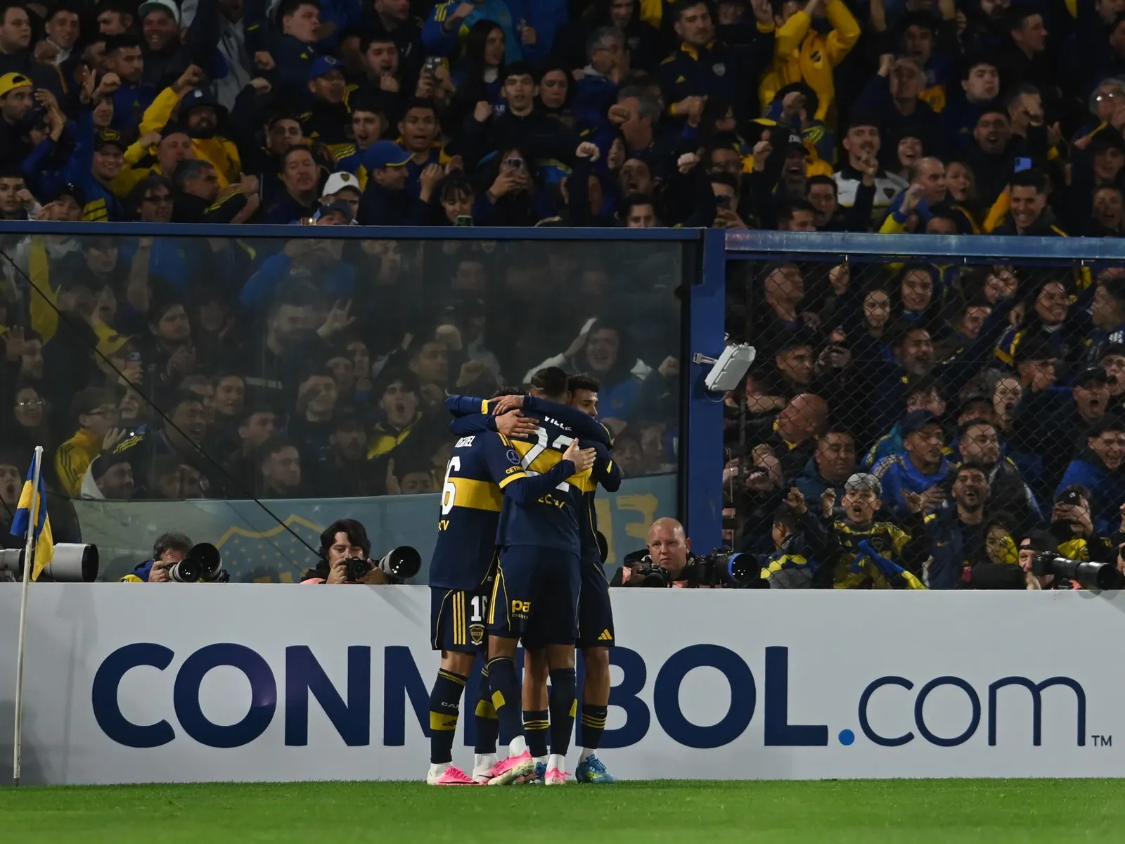 Boca Juniors players during a training session ahead of the Copa Sudamericana playoff second leg against O’Higgins in Rancagua, Chile, July 2026.