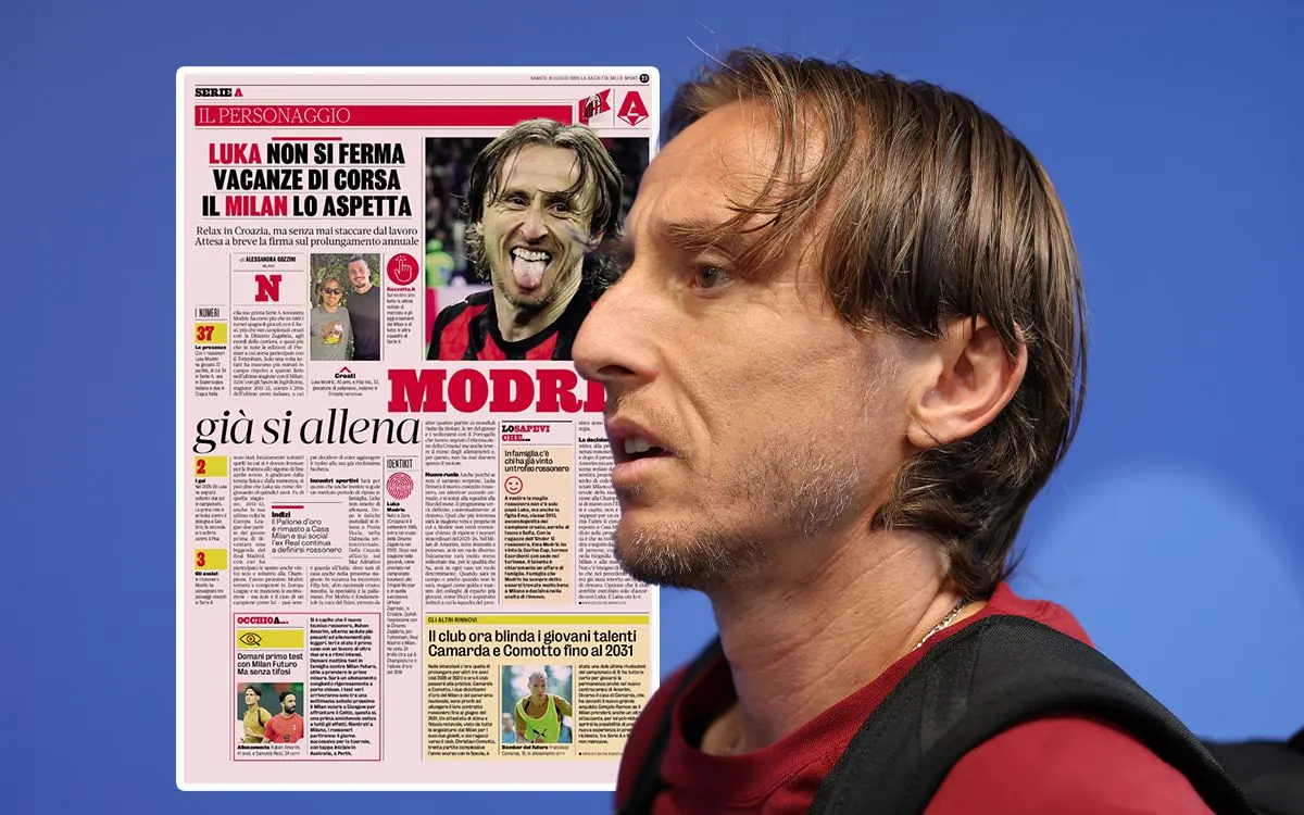 Luka Modrić in training gear during a personal session