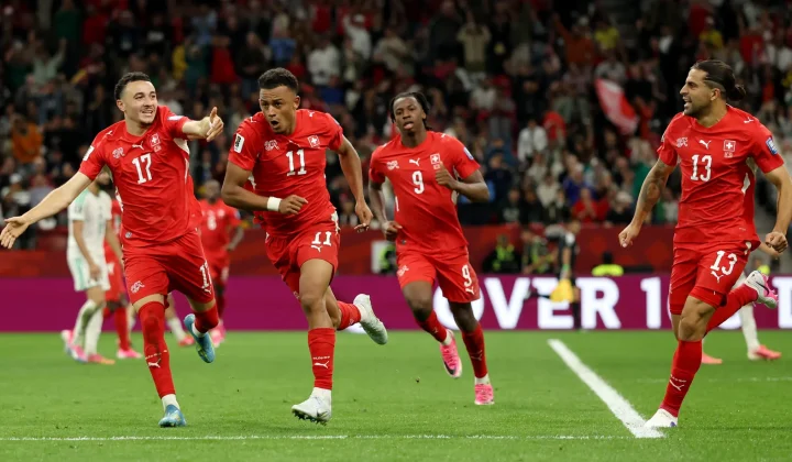 Switzerland Secures Knockout Stage Berth with 2-0 Victory Over Algeria
