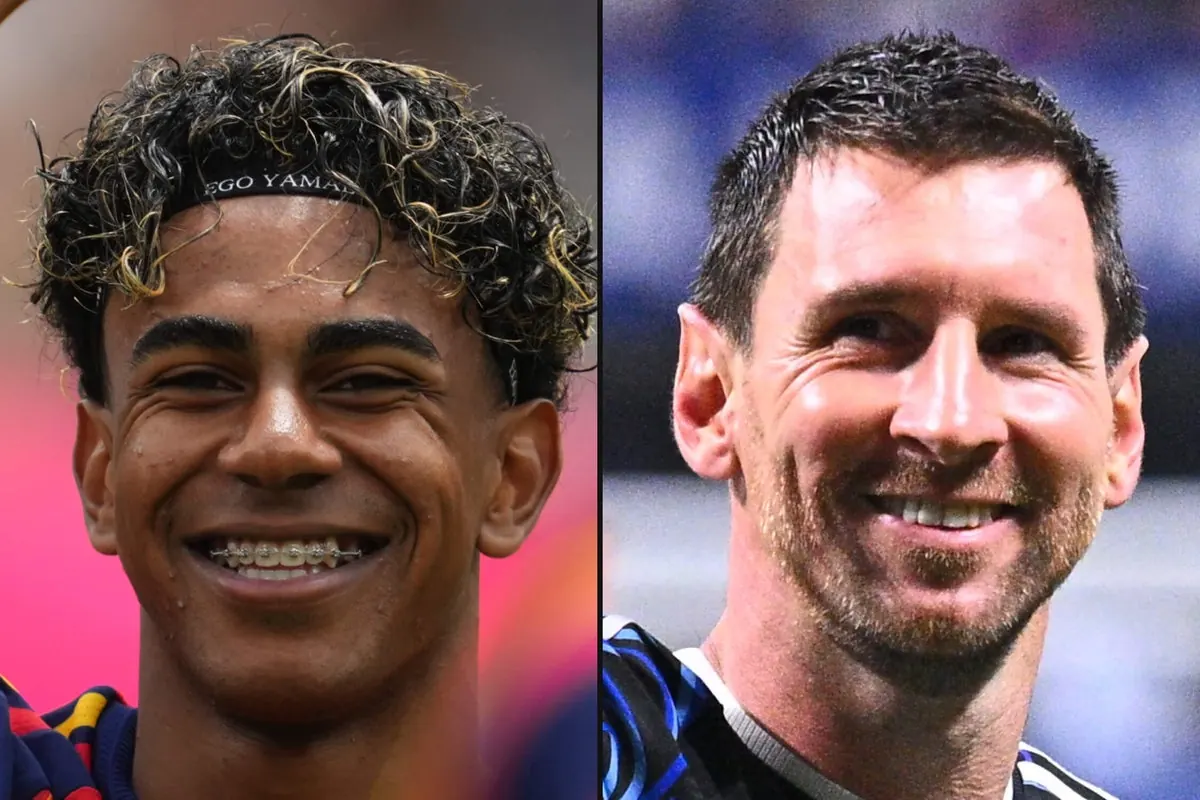 Lamine Yamal of Spain and Lionel Messi of Argentina are set to face each other in the World Cup final.