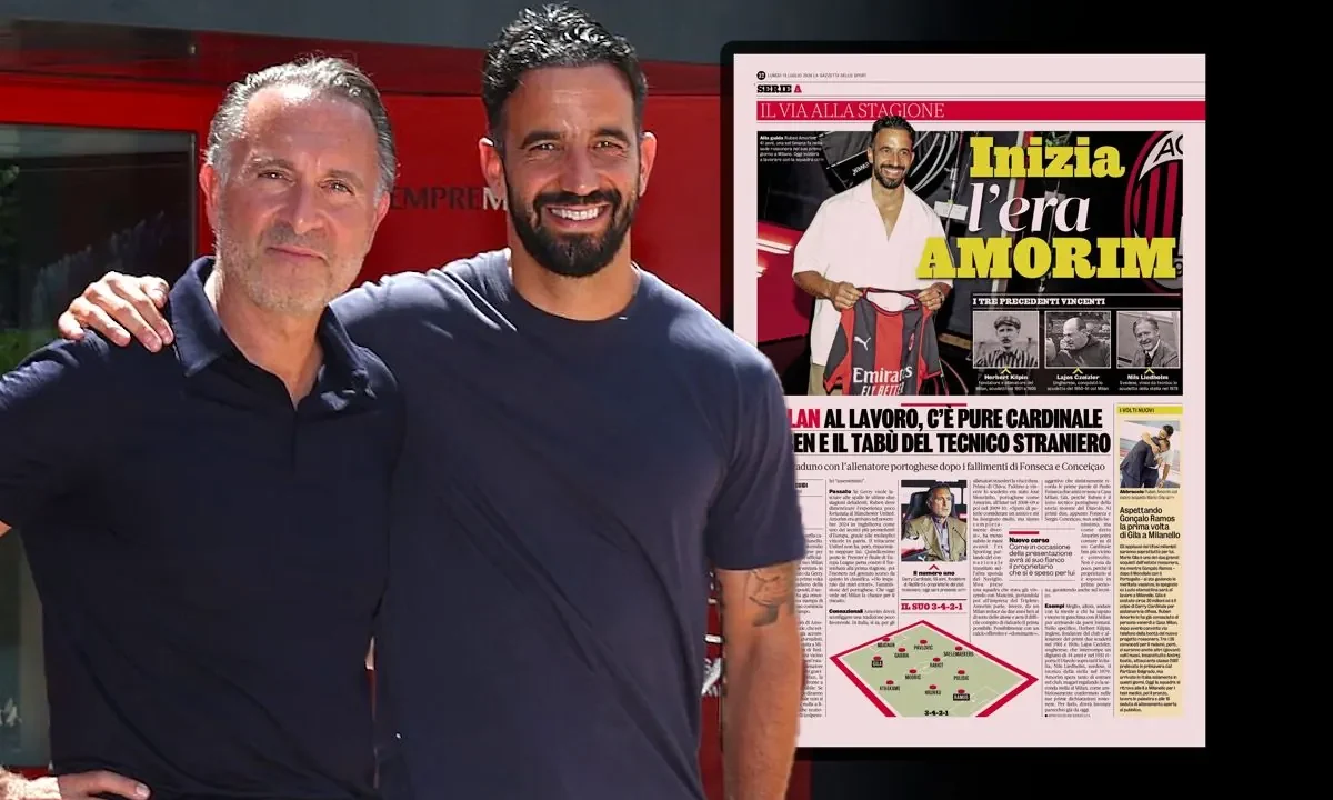 Ruben Amorim Takes Helm at AC Milan, Aiming to Reverse Recent Trends