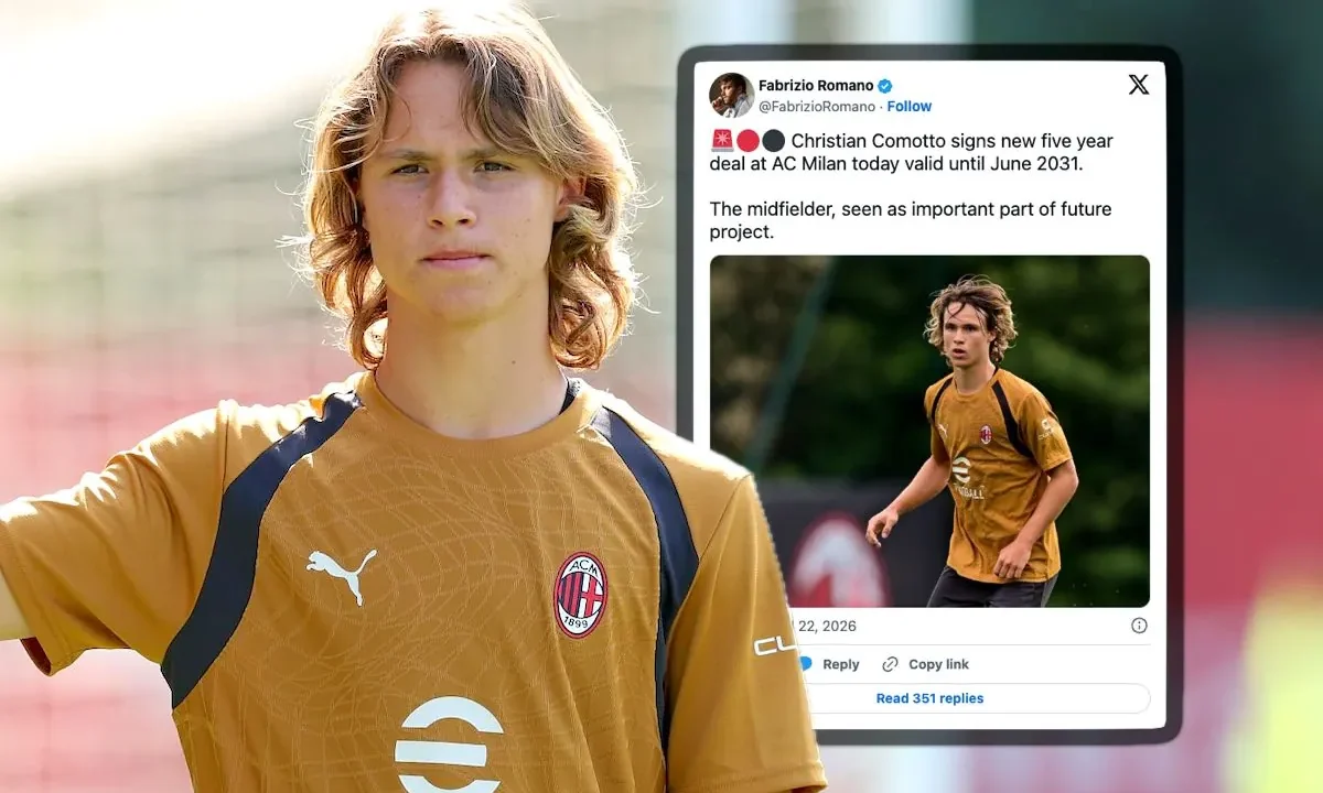 AC Milan Finalizes Five-Year Deal for Midfield Talent Christian Comotto