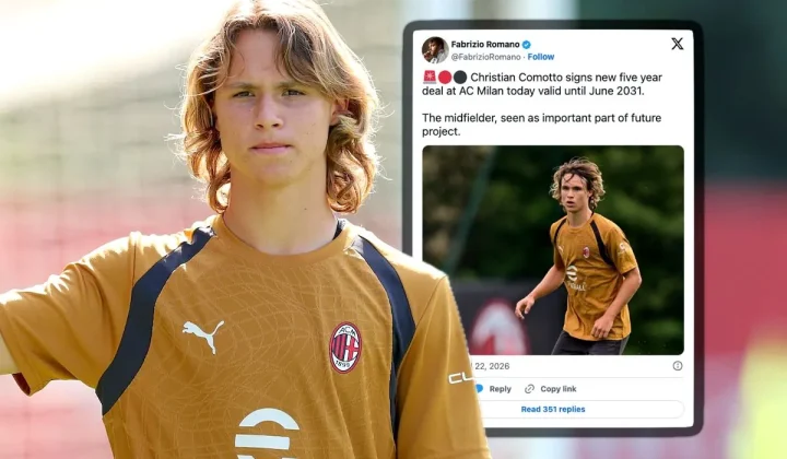 AC Milan Finalizes Five-Year Deal for Midfield Talent Christian Comotto