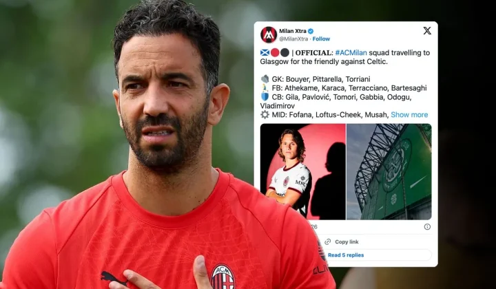 Milan face Celtic with 12 first-team absentees as Amorim names 27-man squad for preseason opener