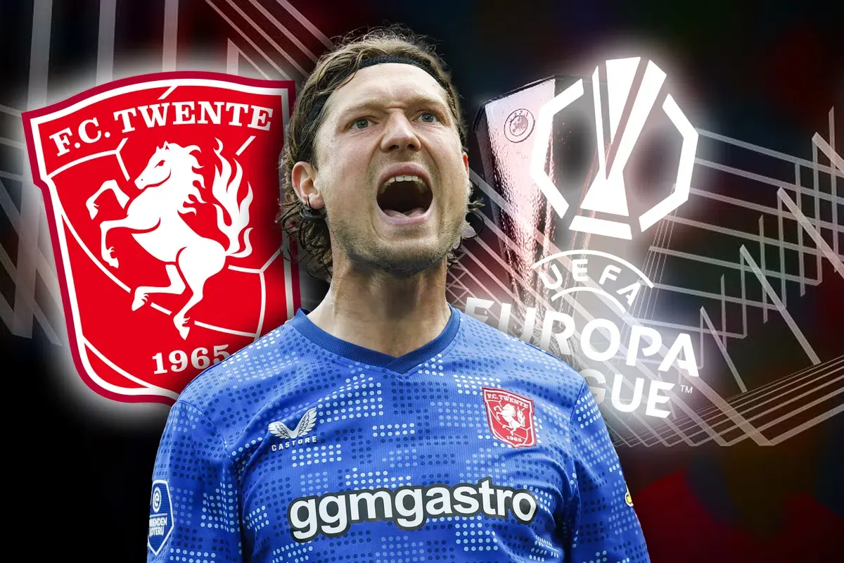 FC Twente players during a football match
