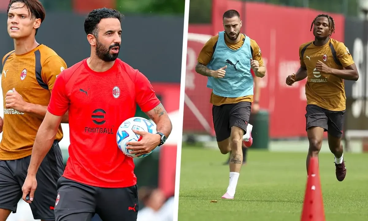 Amorim Kicks Off New Era at Milanello with First Training Session and Management Presence