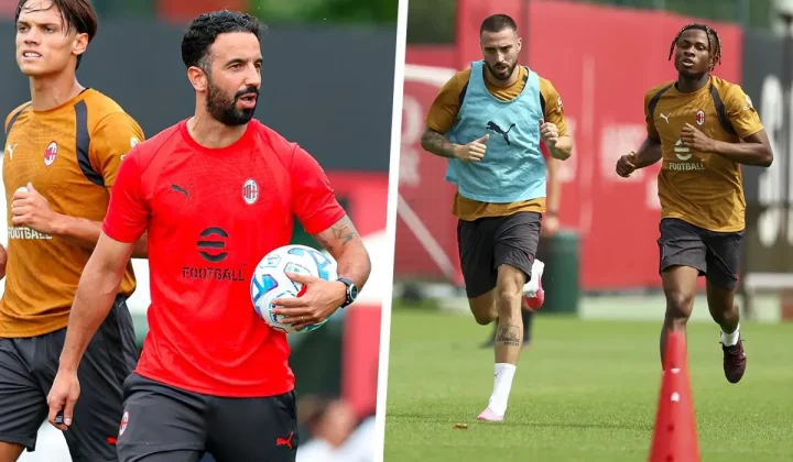 Amorim Kicks Off New Era at Milanello with First Training Session and Management Presence