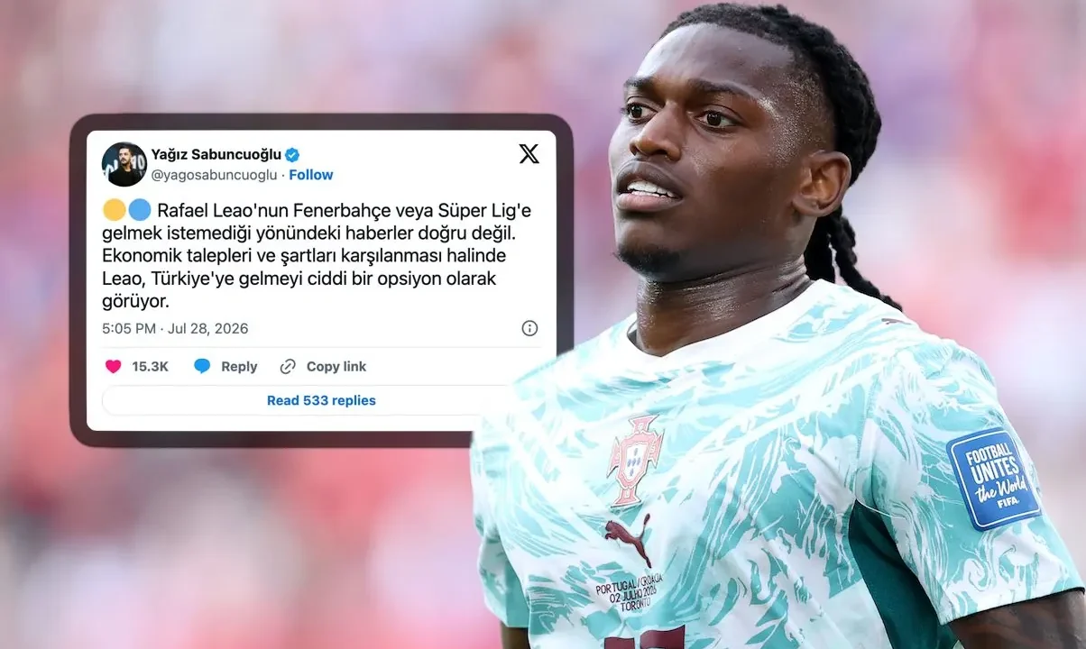 Rafael Leao Open to Fenerbahce Move as Milan and Turkish Club Remain Apart on Fee
