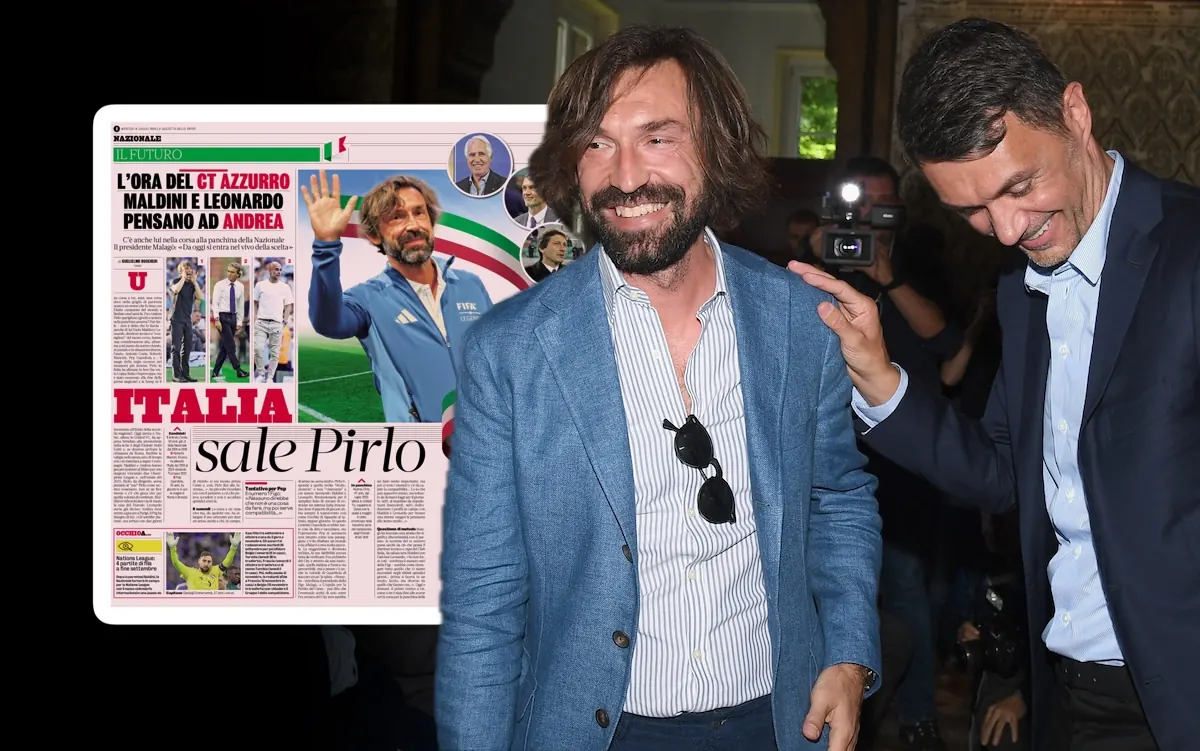 Paolo Maldini and Andrea Pirlo pictured together