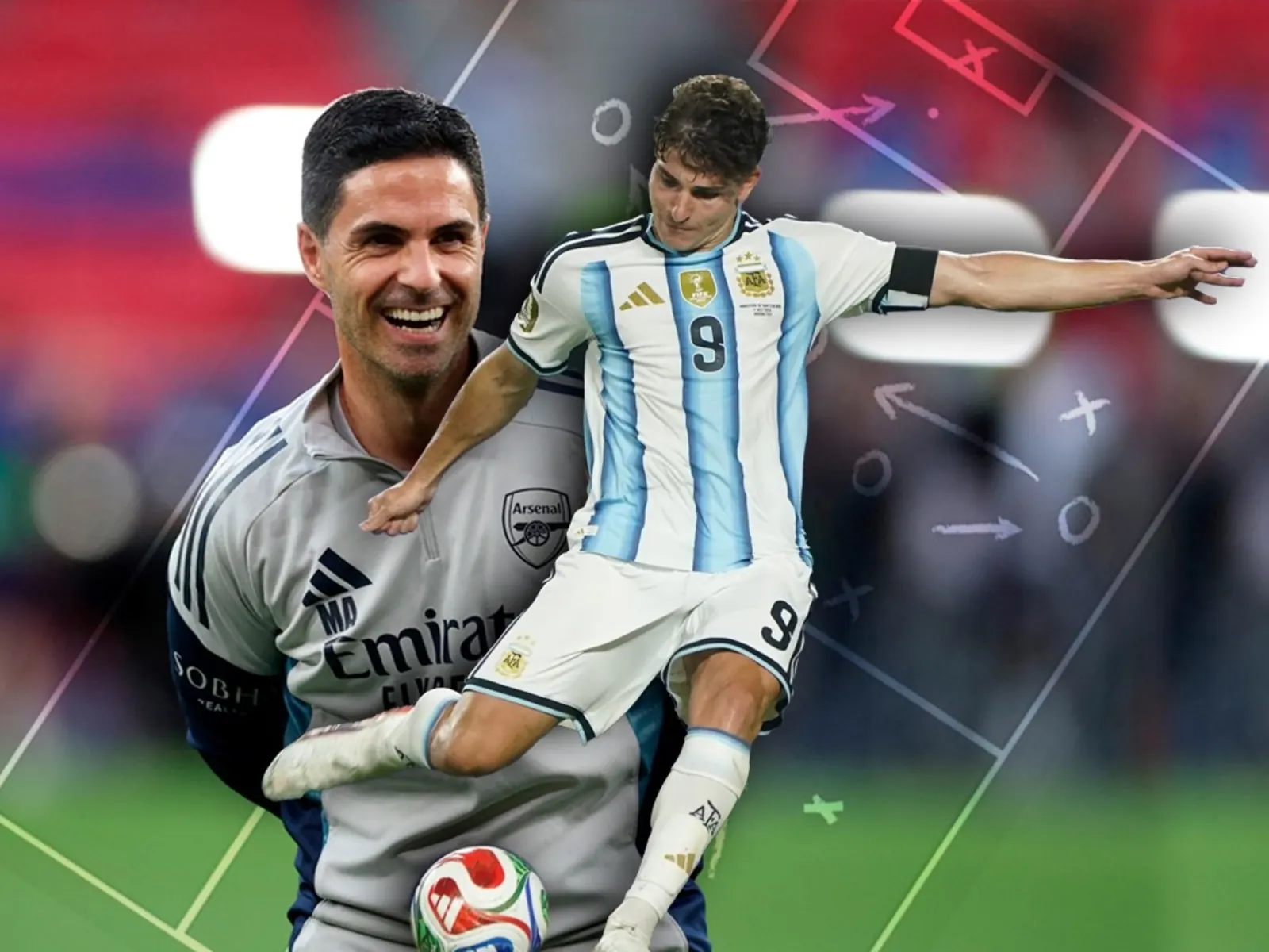 Julián Álvarez in action for Manchester City during the 2025-26 season